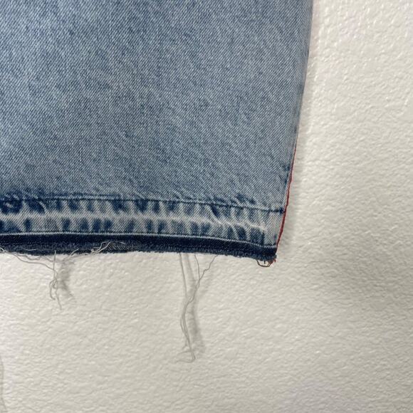 Superdry Womens Skirt Size 28 Light Wash Denim Blue Jean Unlined Casual Pockets - Picture 15 of 16